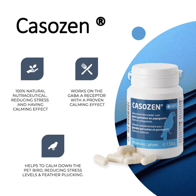 Casozen - Anti Stress &amp; Feather Plucking Remedy for Parrots